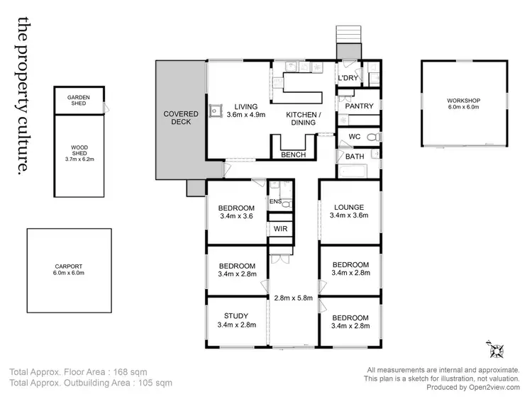 Floorplan of Homely house listing, 366 Crabtree Road, Crabtree TAS 7109