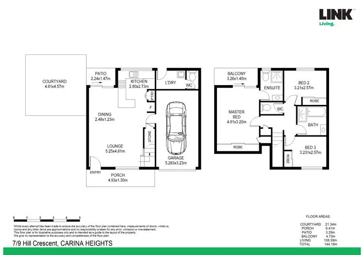 Floorplan of Homely townhouse listing, 7/9 HILL CRESCENT, Carina Heights QLD 4152