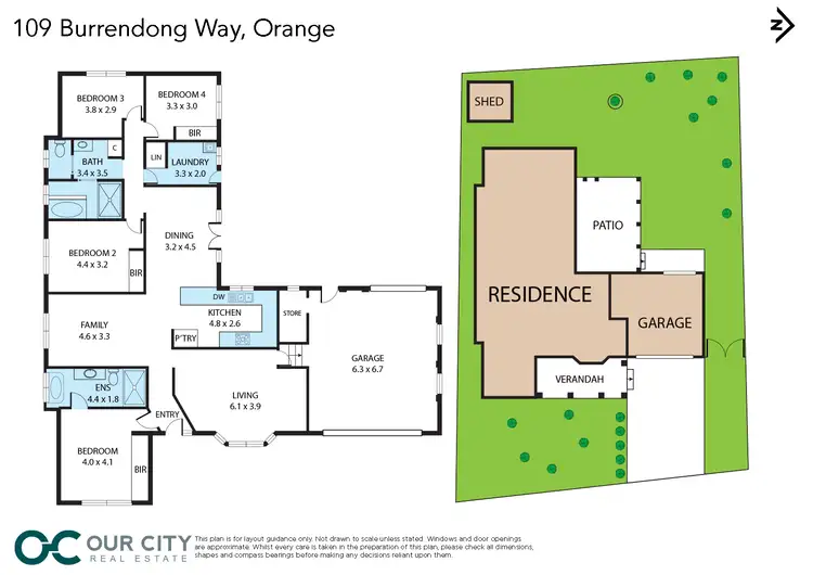 Floorplan of Homely house listing, 109 Burrendong Way, Orange NSW 2800