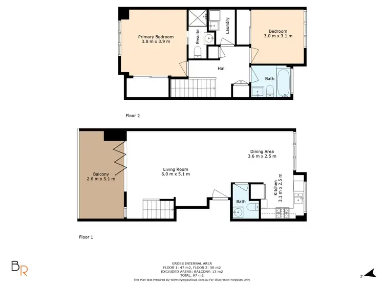 Floorplan of Homely unit listing, 9/489-491 Anzac Parade, Kingsford NSW 2032