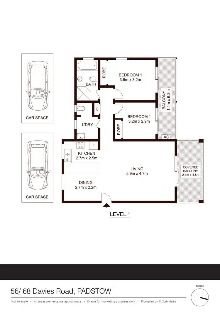 Floorplan of Homely unit listing, 56/68 Davies Road, Padstow NSW 2211