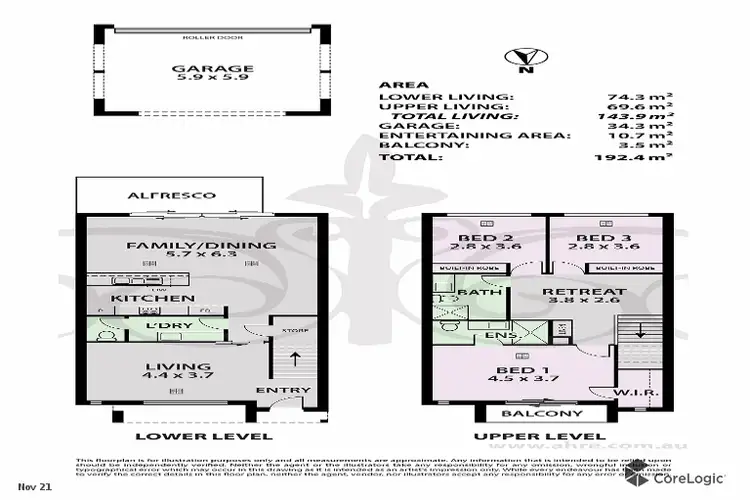 Floorplan of Homely townhouse listing, 4 Grasmere Avenue, Mount Barker SA 5251