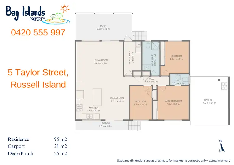 Floorplan of Homely house listing, 5 Taylor Street, Russell Island QLD 4184