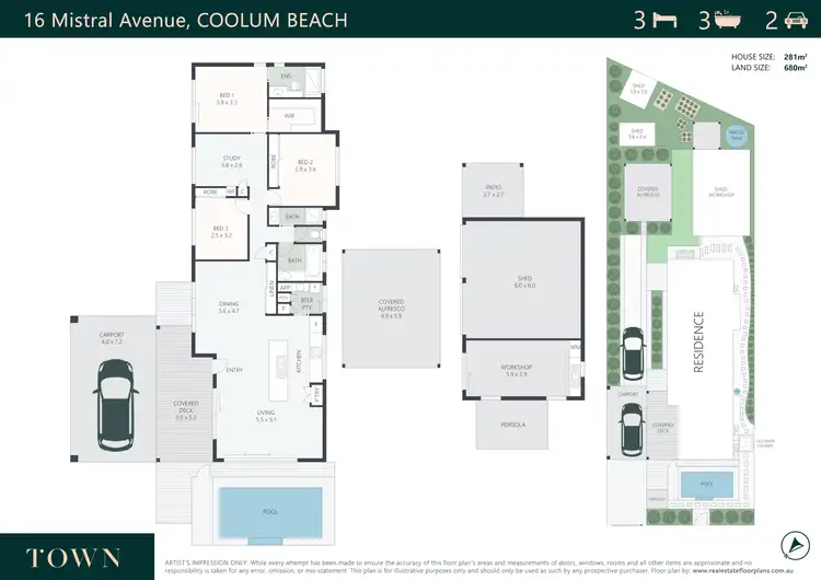 Floorplan of Homely house listing, 16 Mistral Avenue, Coolum Beach QLD 4573