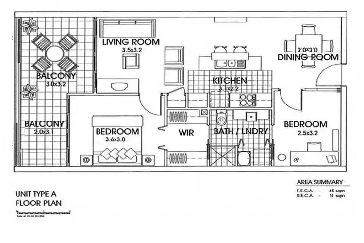 Floorplan of Homely apartment listing, 1406/10 Manning Street, South Brisbane QLD 4101