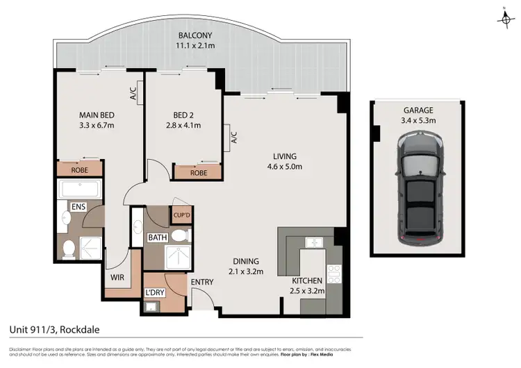 Floorplan of Homely apartment listing, 911/3 Rockdale Plaza Drive, Rockdale NSW 2216