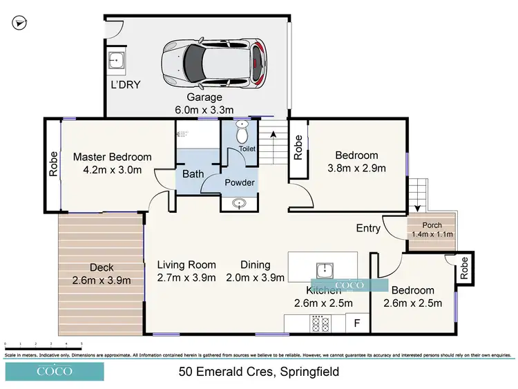 Floorplan of Homely house listing, 50 Emerald Crescent, Springfield QLD 4300