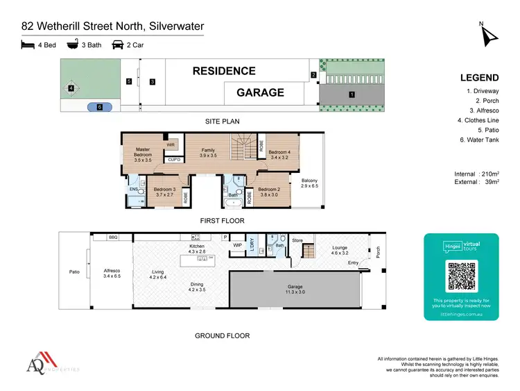 Floorplan of Homely semi-detached listing, 82 Wetherill Street North, Silverwater NSW 2128