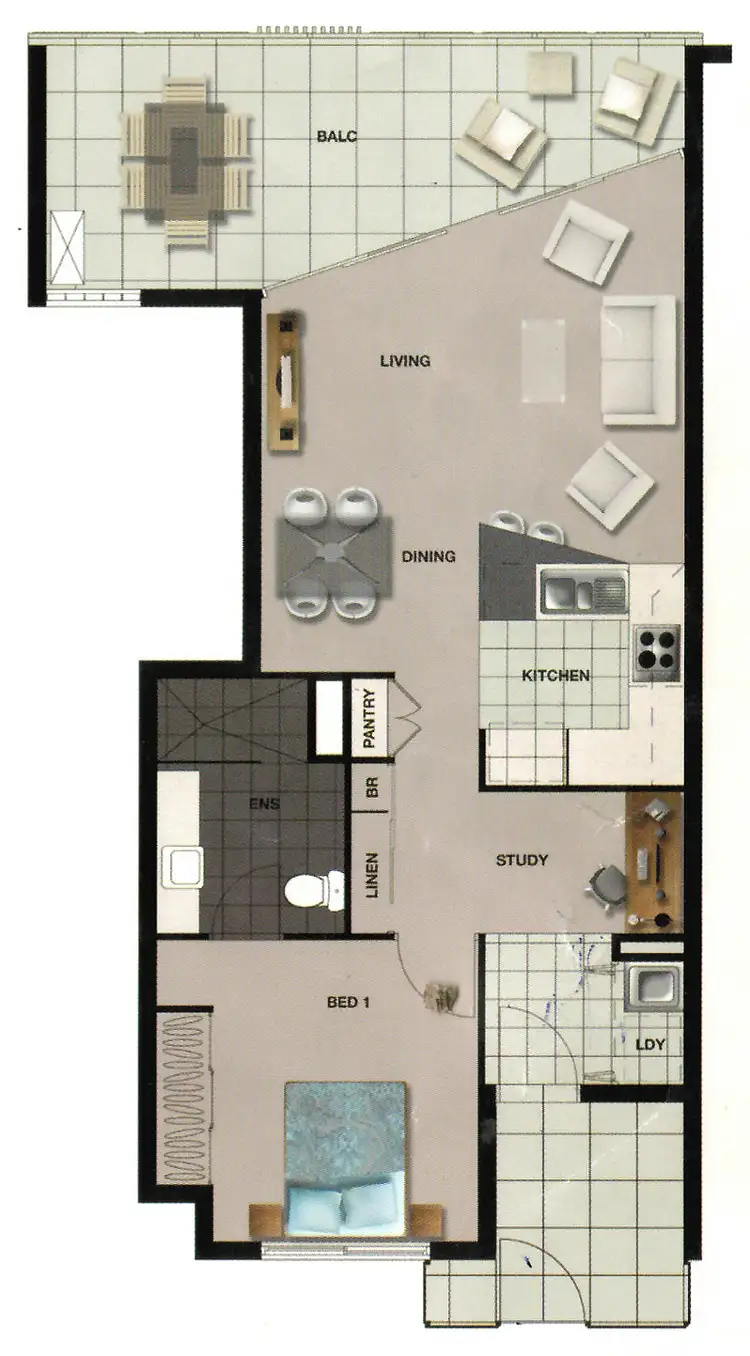 Floorplan of Homely apartment listing, 80/57 Grand Parade, Kawana Island QLD 4575