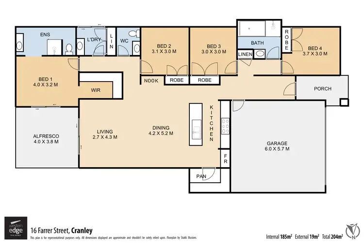 Floorplan of Homely house listing, 16 FARRER STREET, Cranley QLD 4350