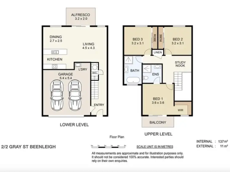 Floorplan of Homely townhouse listing, 2/2 Gray Street, Beenleigh QLD 4207
