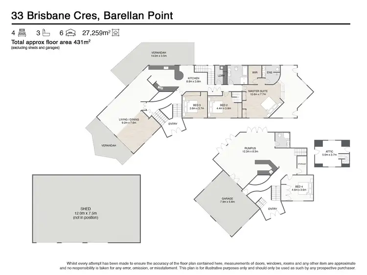 Floorplan of Homely house listing, 33 BRISBANE CRESCENT, Barellan Point QLD 4306