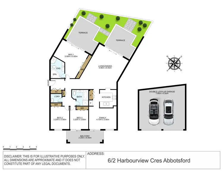 Floorplan of Homely apartment listing, 6/2 Harbourview Crescent, Abbotsford NSW 2046