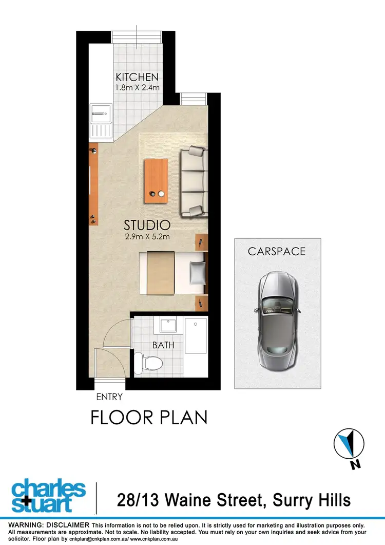 Floorplan of Homely apartment listing, 28/13 Waine Street, Surry Hills NSW 2010