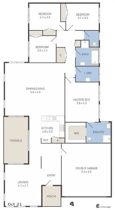 Floorplan of Homely house listing, 12 Clematis Crescent, Manor Lakes VIC 3024