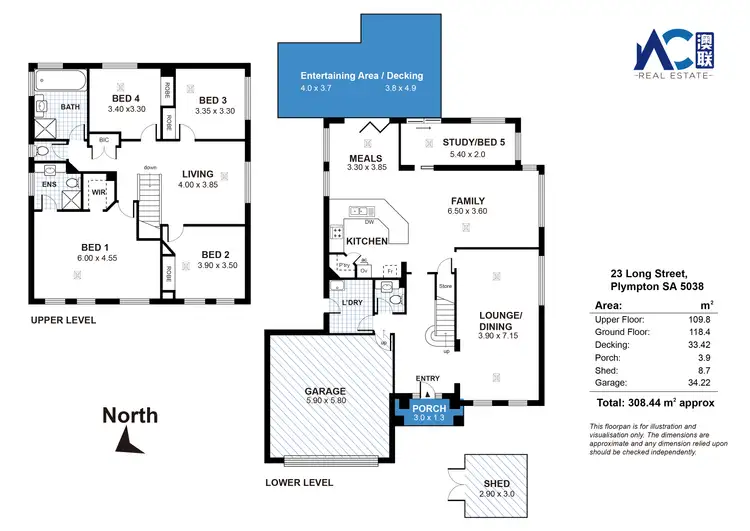 Floorplan of Homely house listing, 23 Long Street, Plympton SA 5038