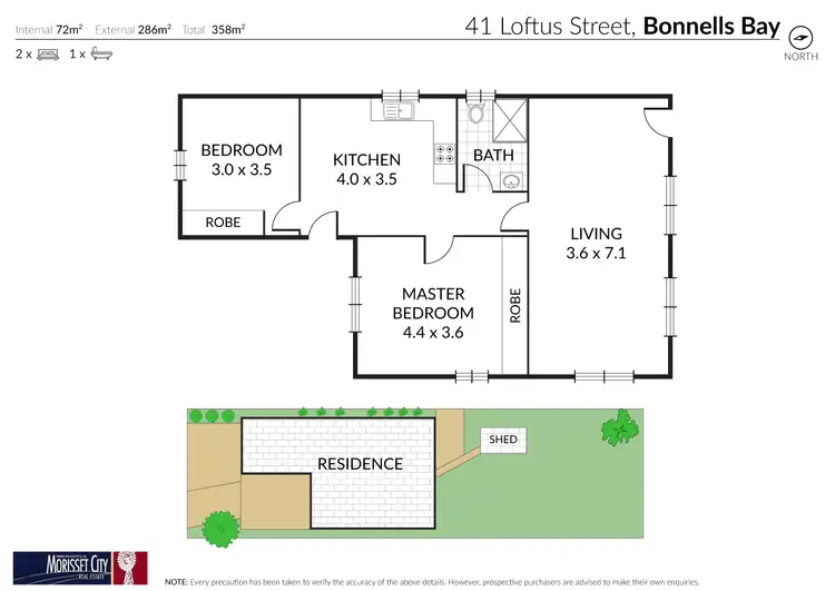 Floorplan of Homely house listing, 41 Loftus Street, Bonnells Bay NSW 2264