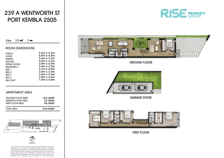 Floorplan of Homely semi-detached listing, 239A Wentworth Street, Port Kembla NSW 2505