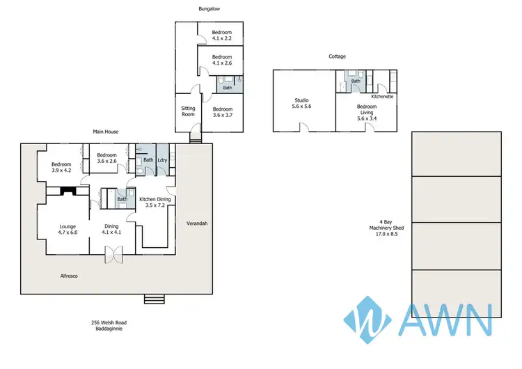 Floorplan of Homely rural property listing, 252 Welshs Road, Baddaginnie VIC 3670