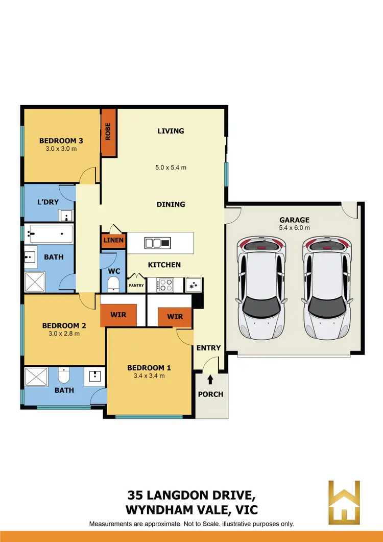 Floorplan of Homely house listing, 35 Langdon Drive, Wyndham Vale VIC 3024