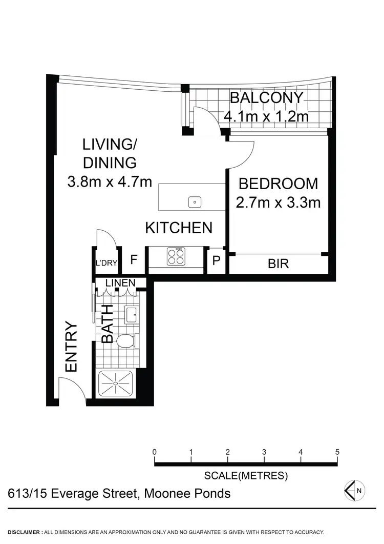 Floorplan of Homely apartment listing, 613/15 Everage Street, Moonee Ponds VIC 3039