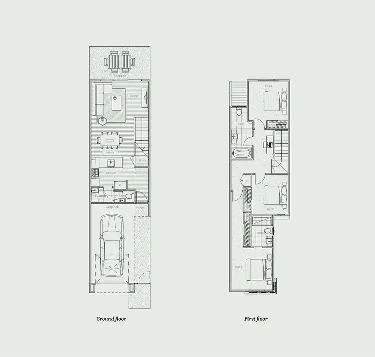 Floorplan of Homely townhouse listing, 49 Ironbark Crescent, Ivanhoe VIC 3079