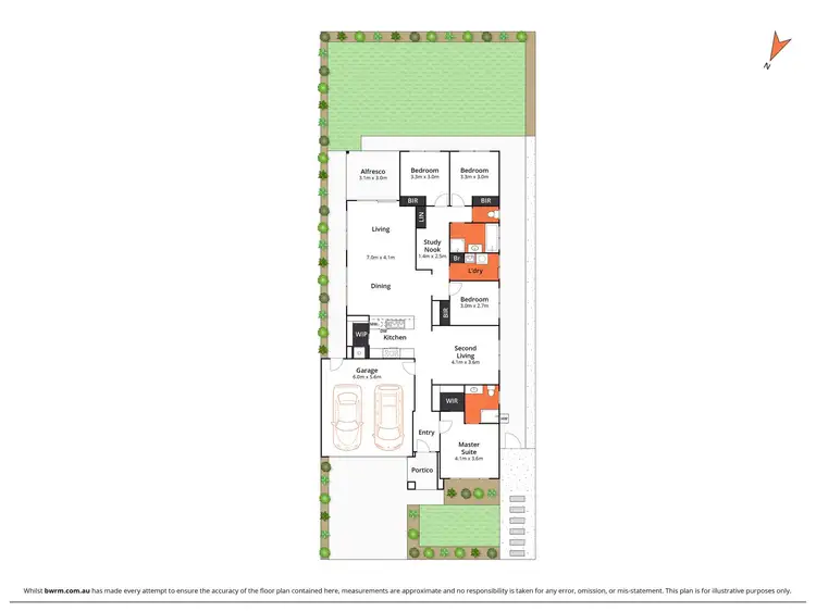 Floorplan of Homely house listing, 6 Fleurieu Circuit, Armstrong Creek VIC 3217