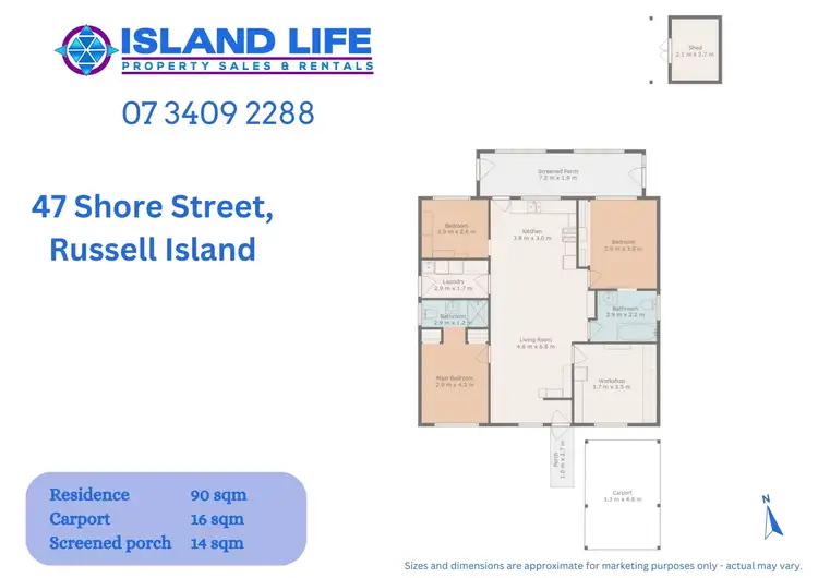 Floorplan of Homely house listing, 47 SHORE STREET, Russell Island QLD 4184