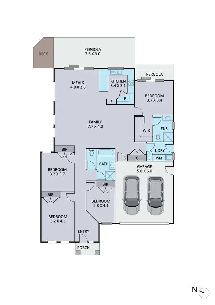 Floorplan of Homely unit listing, 2/8 Kassan Gardens, Endeavour Hills VIC 3802