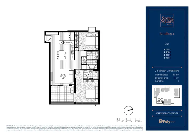 Floorplan of Homely apartment listing, 2Bed/32 Kitchener Parade, Bankstown NSW 2200