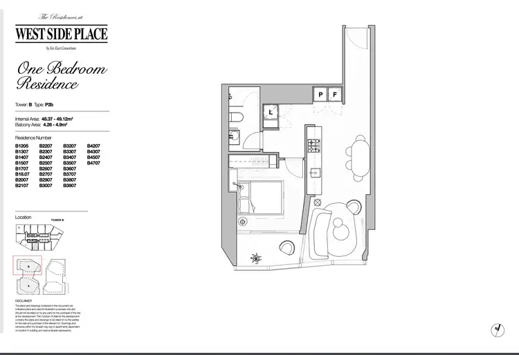 Floorplan of Homely apartment listing, 2107/639 Little Lonsdale Street, Melbourne VIC 3000