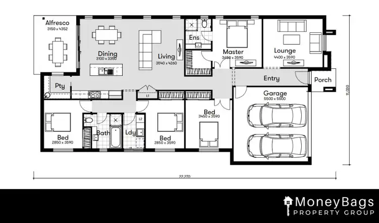 Floorplan of Homely house listing, 4 Riverside Esplanade, Jimboomba QLD 4280