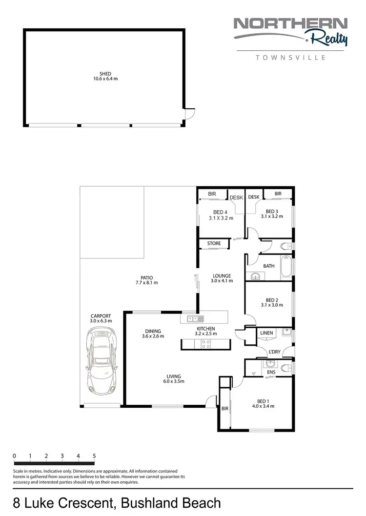 Floorplan of Homely house listing, 8 Luke Crescent, Bushland Beach QLD 4818