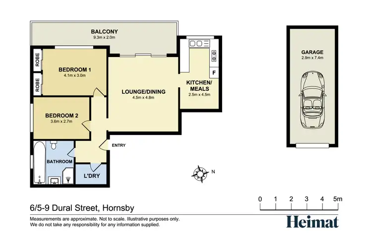 Floorplan of Homely apartment listing, 6/5-9 Dural Street, Hornsby NSW 2077