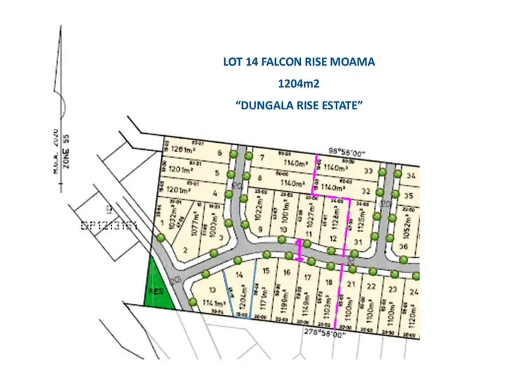 Floorplan of Homely land listing, 4 Falcon Rise, Moama NSW 2731