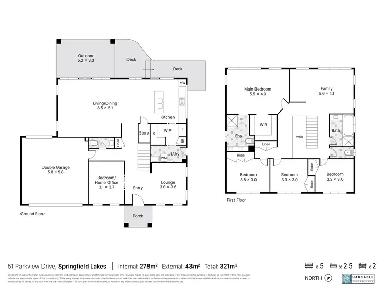 Floorplan of Homely house listing, 51 Parkview Drive, Springfield Lakes QLD 4300