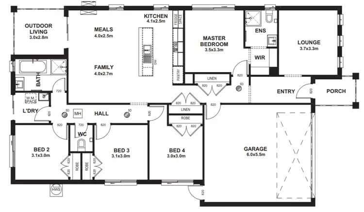 Floorplan of Homely house listing, Address available on request