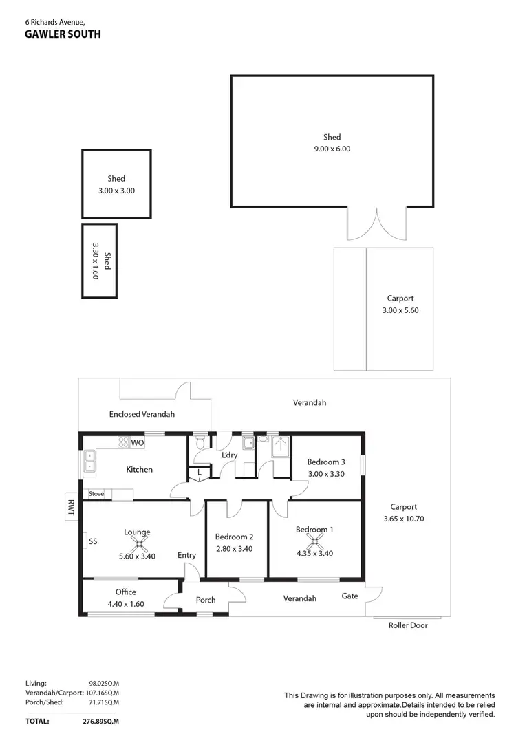 Floorplan of Homely house listing, 6 Richards Avenue, Gawler South SA 5118