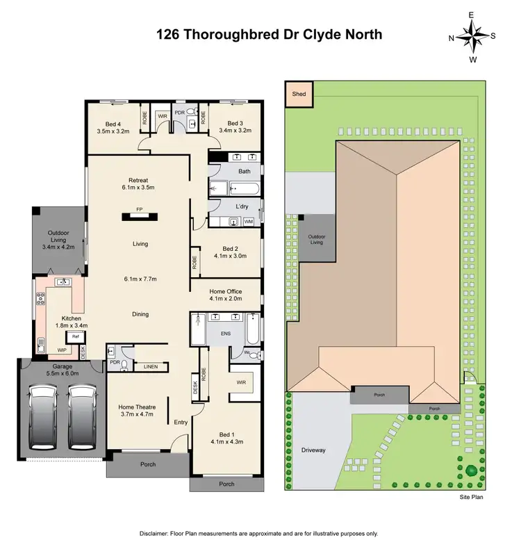 Floorplan of Homely house listing, 126 Thoroughbred Drive, Clyde North VIC 3978