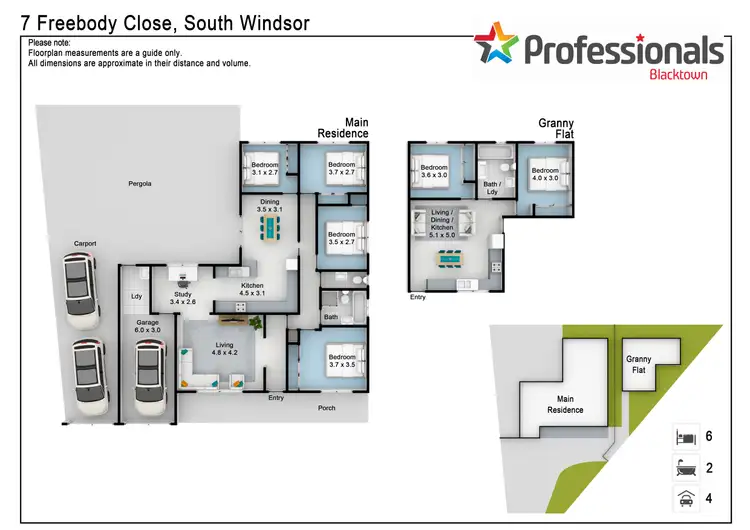 Floorplan of Homely house listing, 7 & 7A FREEBODY CLOSE, South Windsor NSW 2756