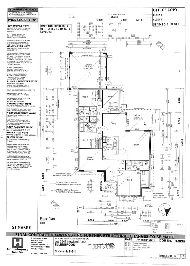 Floorplan of Homely house listing, 5 Newland Road, Ellenbrook WA 6069
