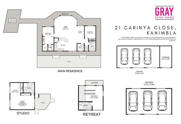 Floorplan of Homely rural property listing, 21 Carinya Close, Kanimbla NSW 2790