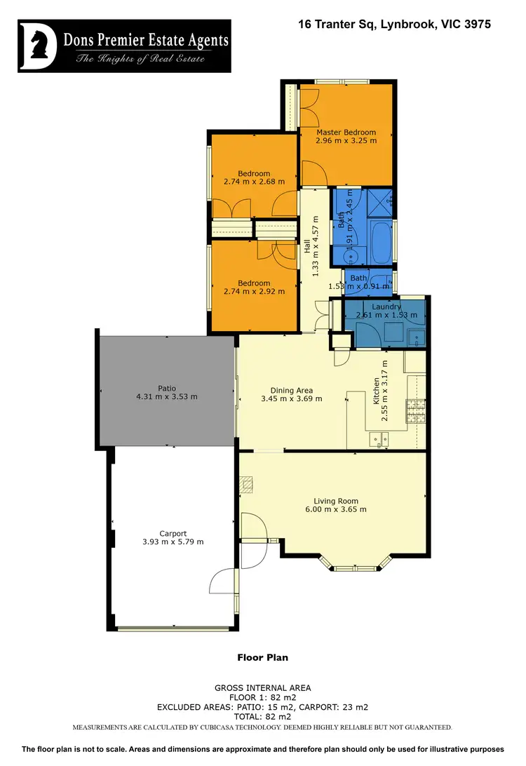 Floorplan of Homely house listing, 16 Tranter Square, Lynbrook VIC 3975