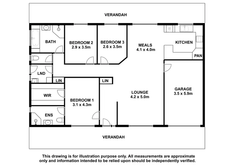Floorplan of Homely unit listing, 216A Commercial Street West, Mount Gambier SA 5290