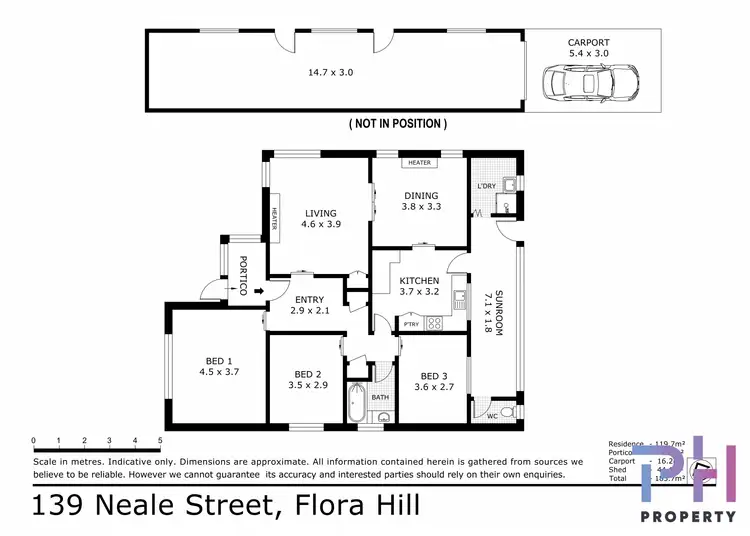 Floorplan of Homely house listing, 139 Neale Street, Flora Hill VIC 3550