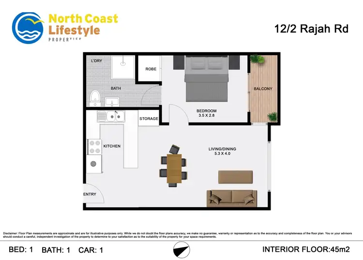 Floorplan of Homely unit listing, 12/2 Rajah Road, Ocean Shores NSW 2483