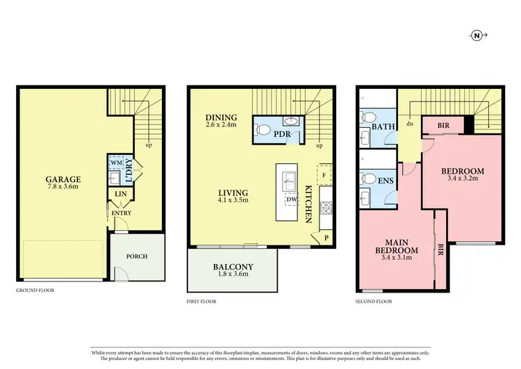 Floorplan of Homely townhouse listing, 47 Cameo Crescent, South Morang VIC 3752