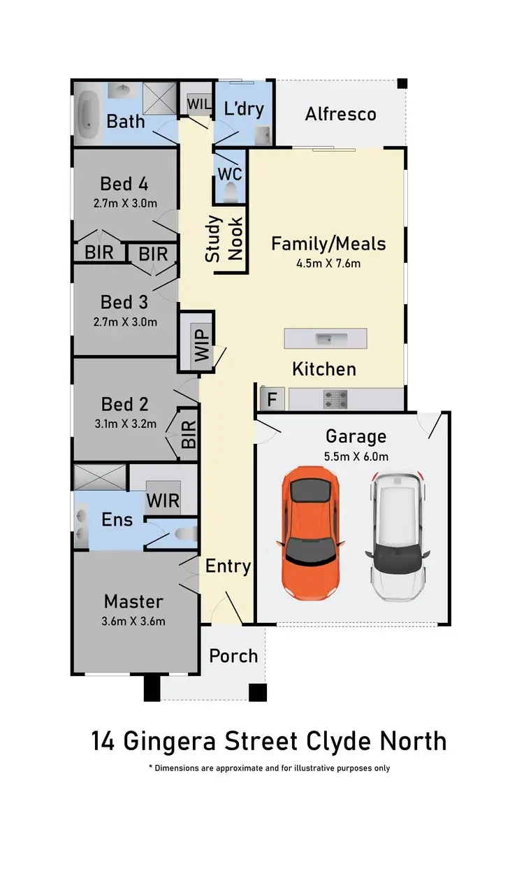 Floorplan of Homely house listing, 14 Gingera Street, Clyde North VIC 3978