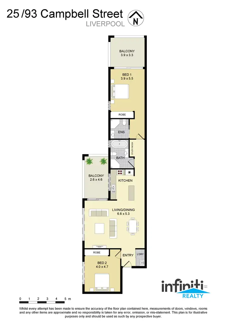Floorplan of Homely apartment listing, 25/93 Campbell Street, Liverpool NSW 2170