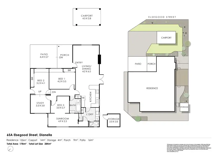 Floorplan of Homely villa listing, 65A Elsegood Street, Dianella WA 6059